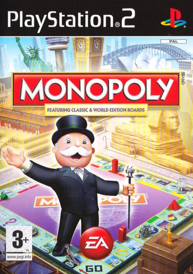 Game | Sony Playstation PS2 | Monopoly Featuring Classic World Editions