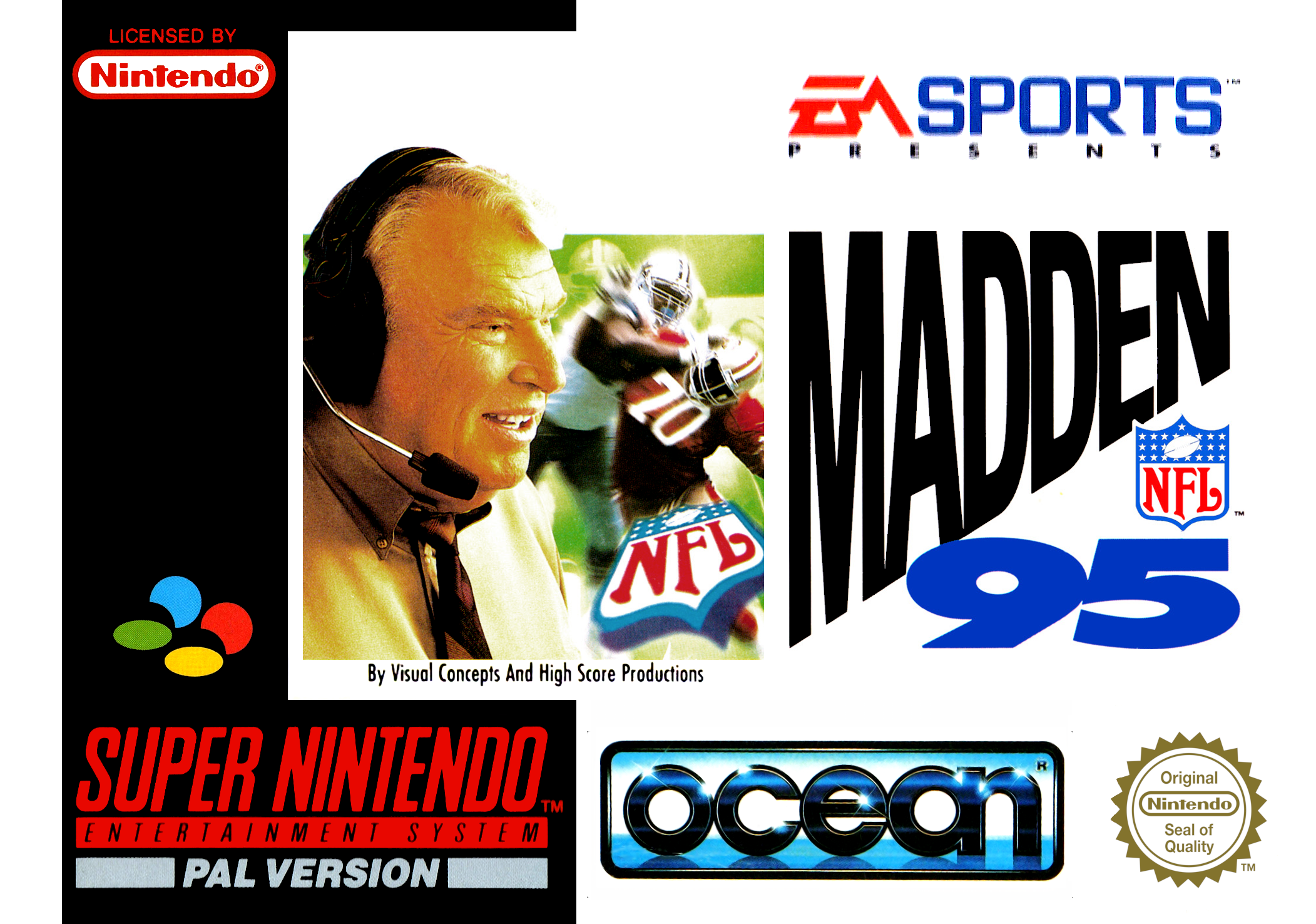 Game | Super Nintendo SNES | Madden NFL '95