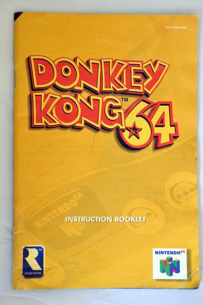 Manual | Nintendo N64 | Replacement Instruction Manuals Book