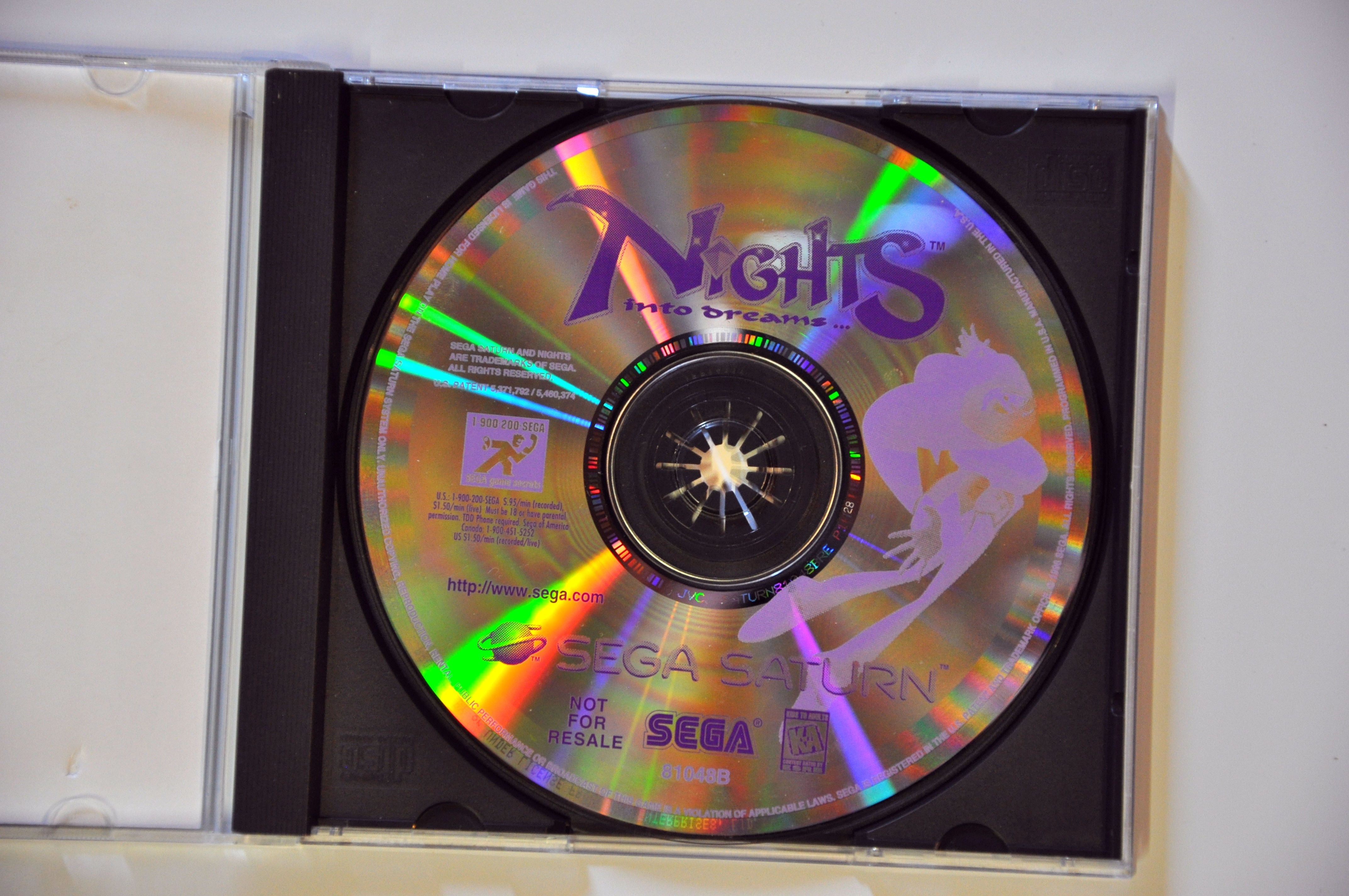 Game | SEGA Saturn | Nights Into Dreams Not for resale edition