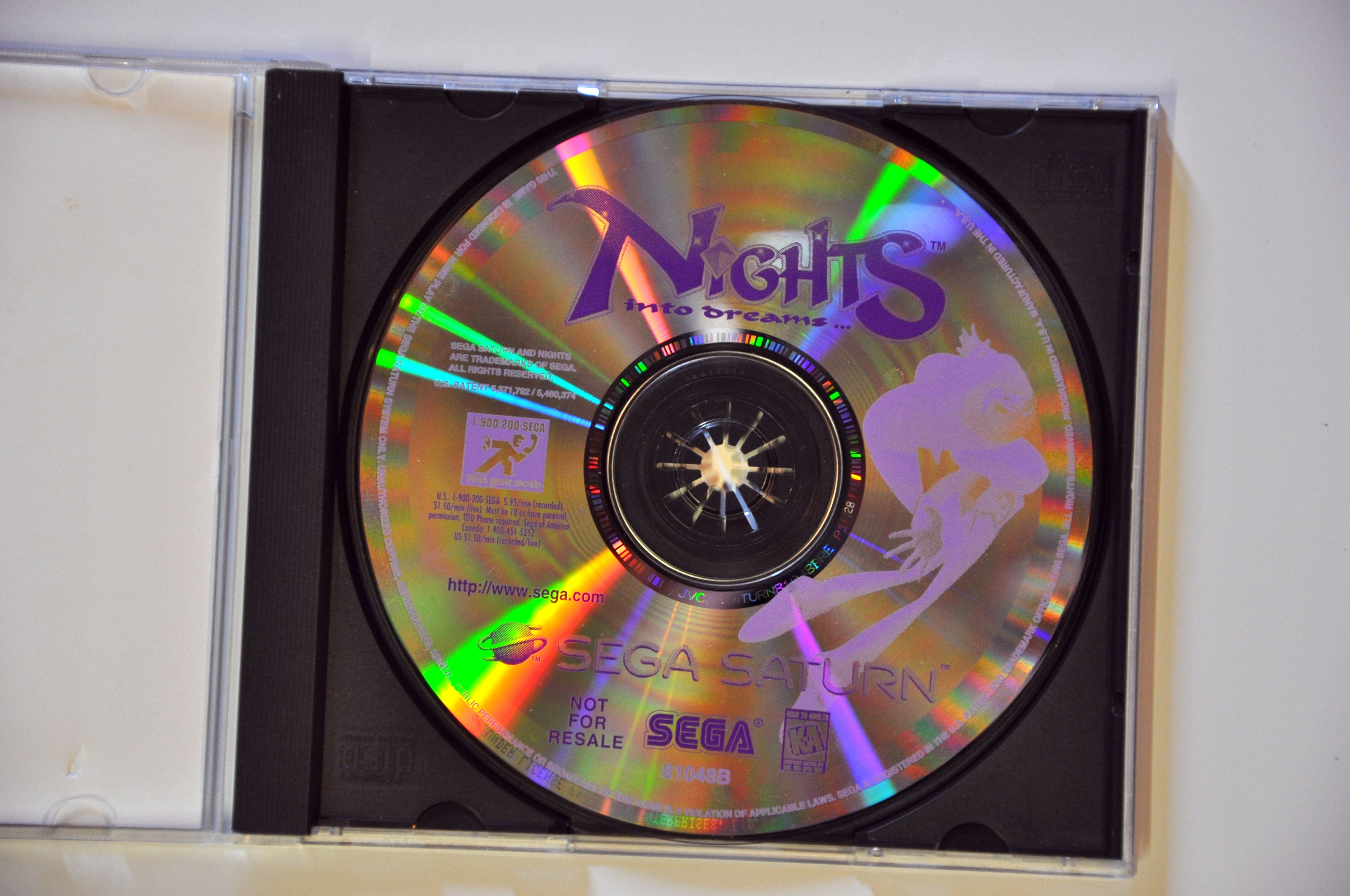 Game | Sega Saturn | Nights Into Dreams Not for resale edition