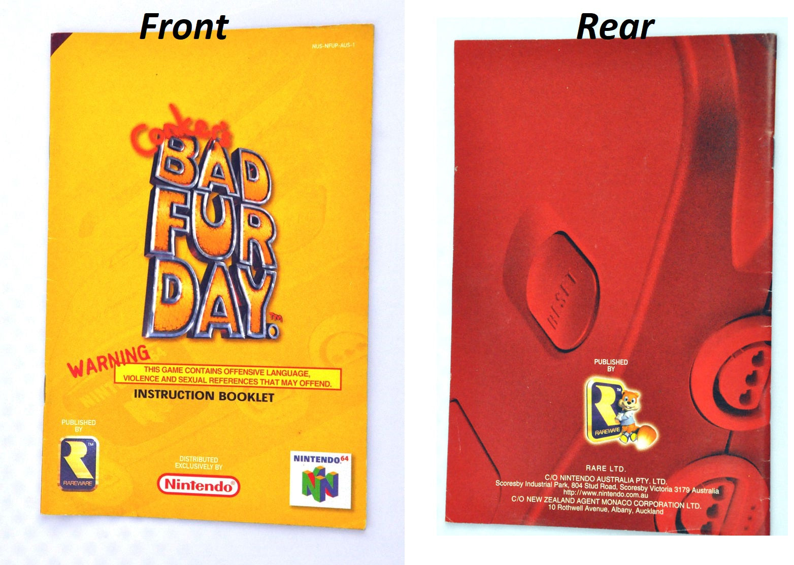 Manual | Nintendo N64 | Replacement Instruction Manuals Book
