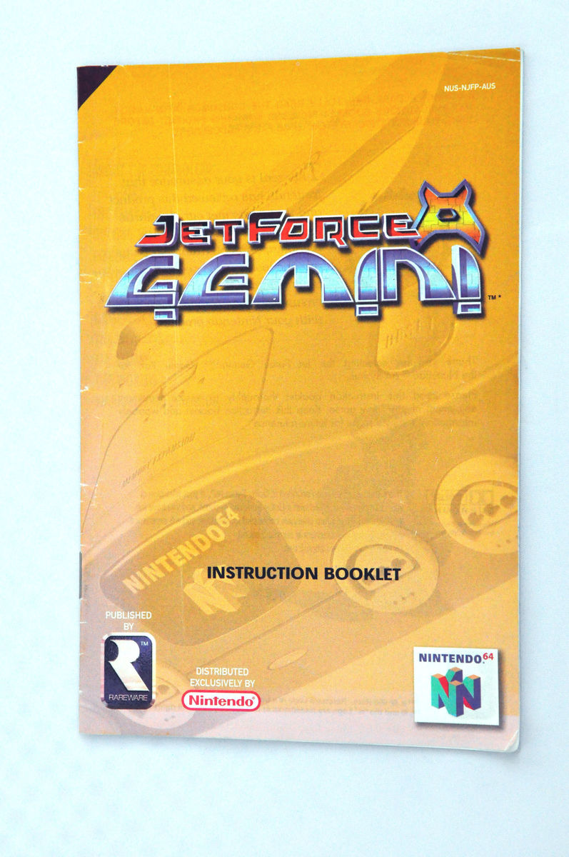 Manual | Nintendo N64 | Replacement Instruction Manuals Book