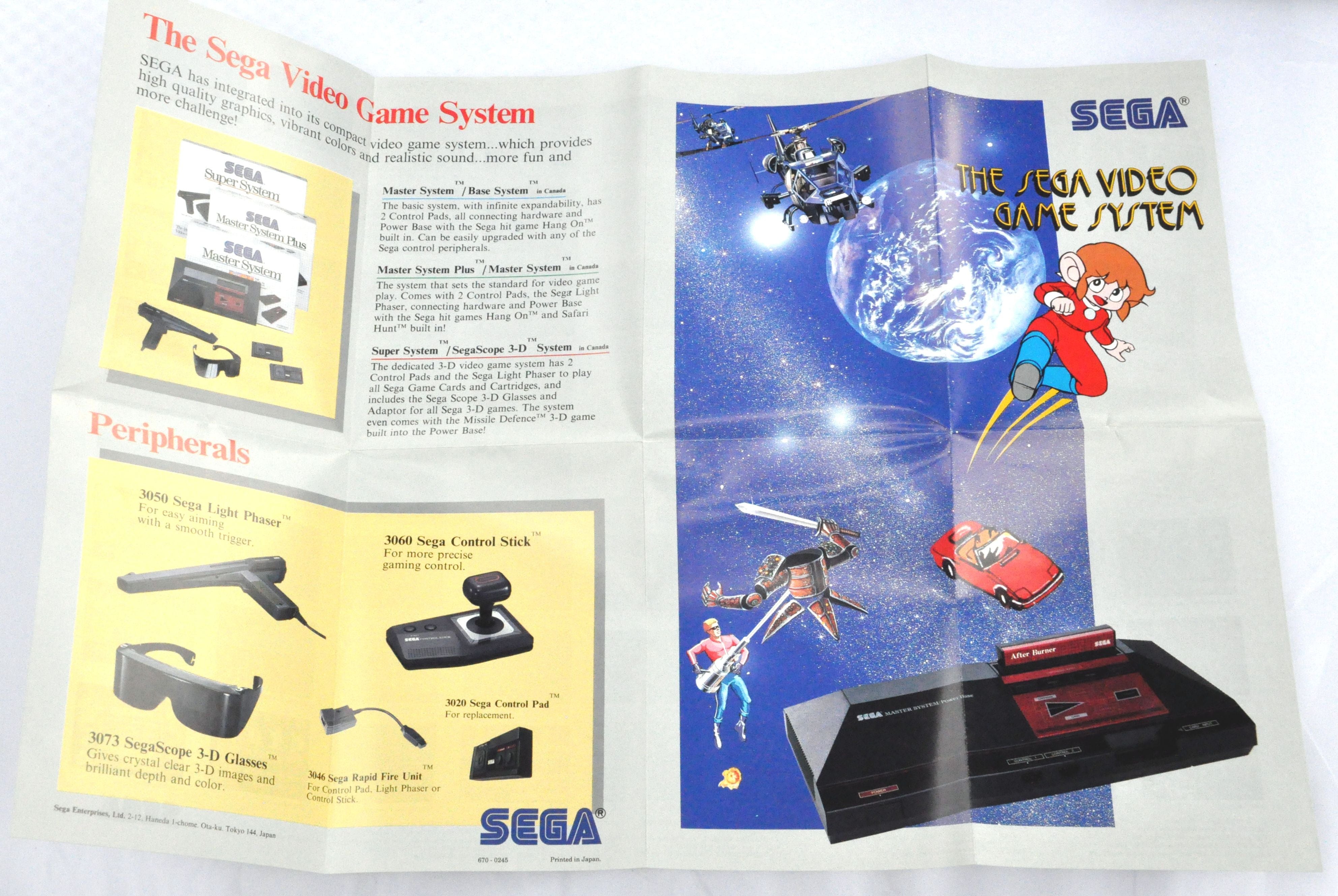 Manual | Sega Master System | Replacement Instruction Manuals Book