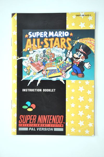 Manual | Nintendo SNES | Replacement Instruction Manuals Book