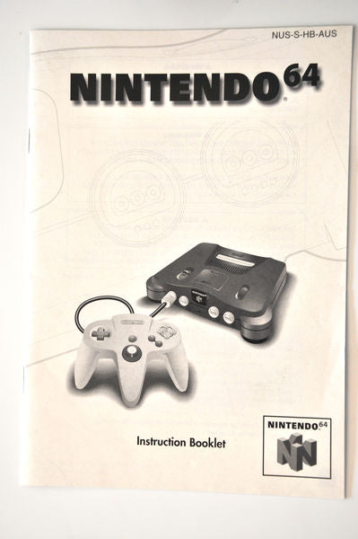 Manual | Nintendo N64 | Replacement Instruction Manuals Book