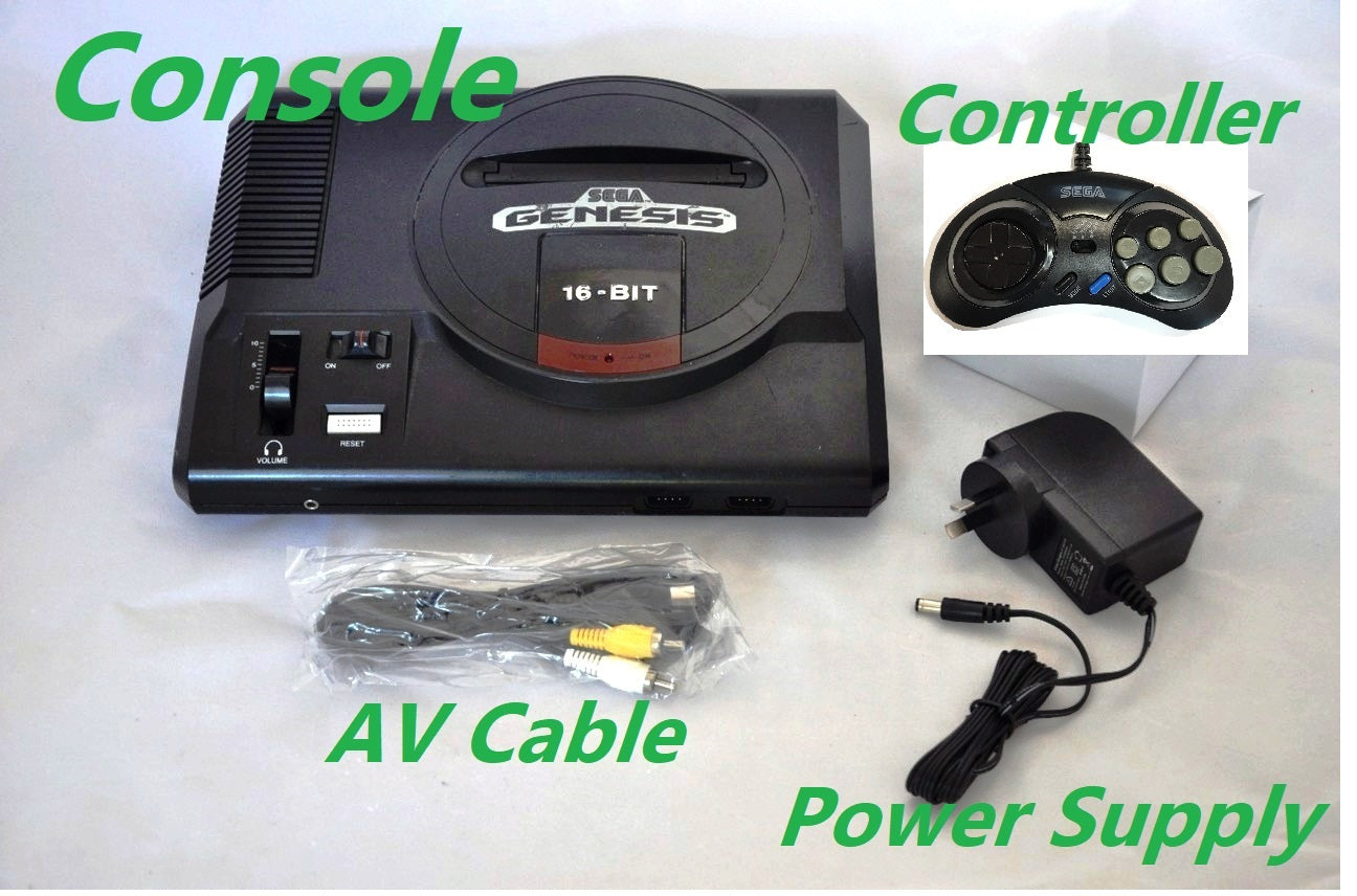 Console | Sega Mega Drive Genesis 1 | Console set with cables
