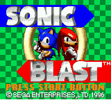 Game | Sega Master System | Sonic Blast