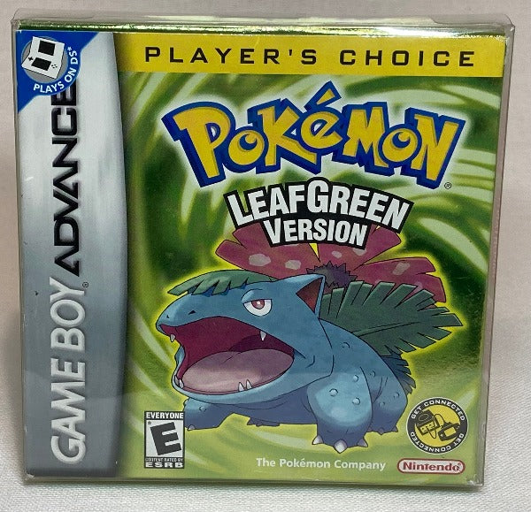 Game | Nintendo Gameboy  Advance GBA | Pokemon Leaf Green Player's Choice USA NTSC