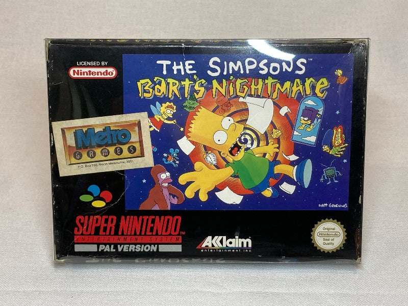 Game | Super Nintendo SNES | The Simpsons Bart's Nightmare