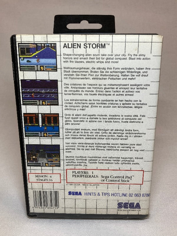 Game | Sega Master System | Alien Storm