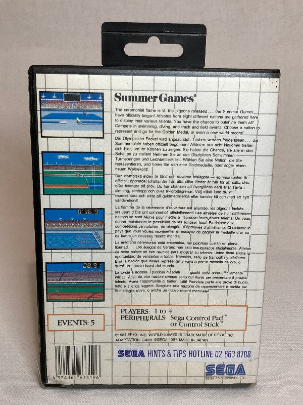 Game | Sega Master System | Summer Games