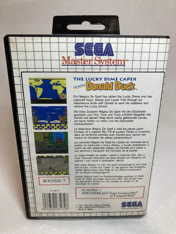 Lucky Dime Caper Starring Donald Duck Preise PAL Sega Master System | Preise für Nur Spiel, OVP und Neu vergleichen Lucky Dime Caper Starring Donald Duck Preise PAL Sega Master System | Preise für Nur Spiel, OVP und Neu vergleichen