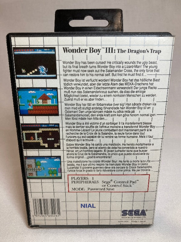 Game | Sega Master System | Wonder Boy III The Dragon's Trap