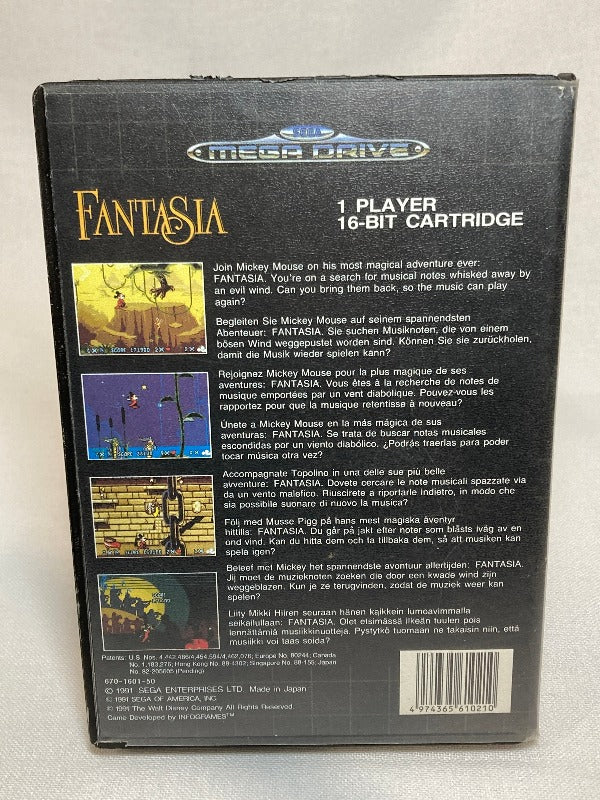 Fantasia Sega Genesis Sega Mega Drive COMPLET CIB