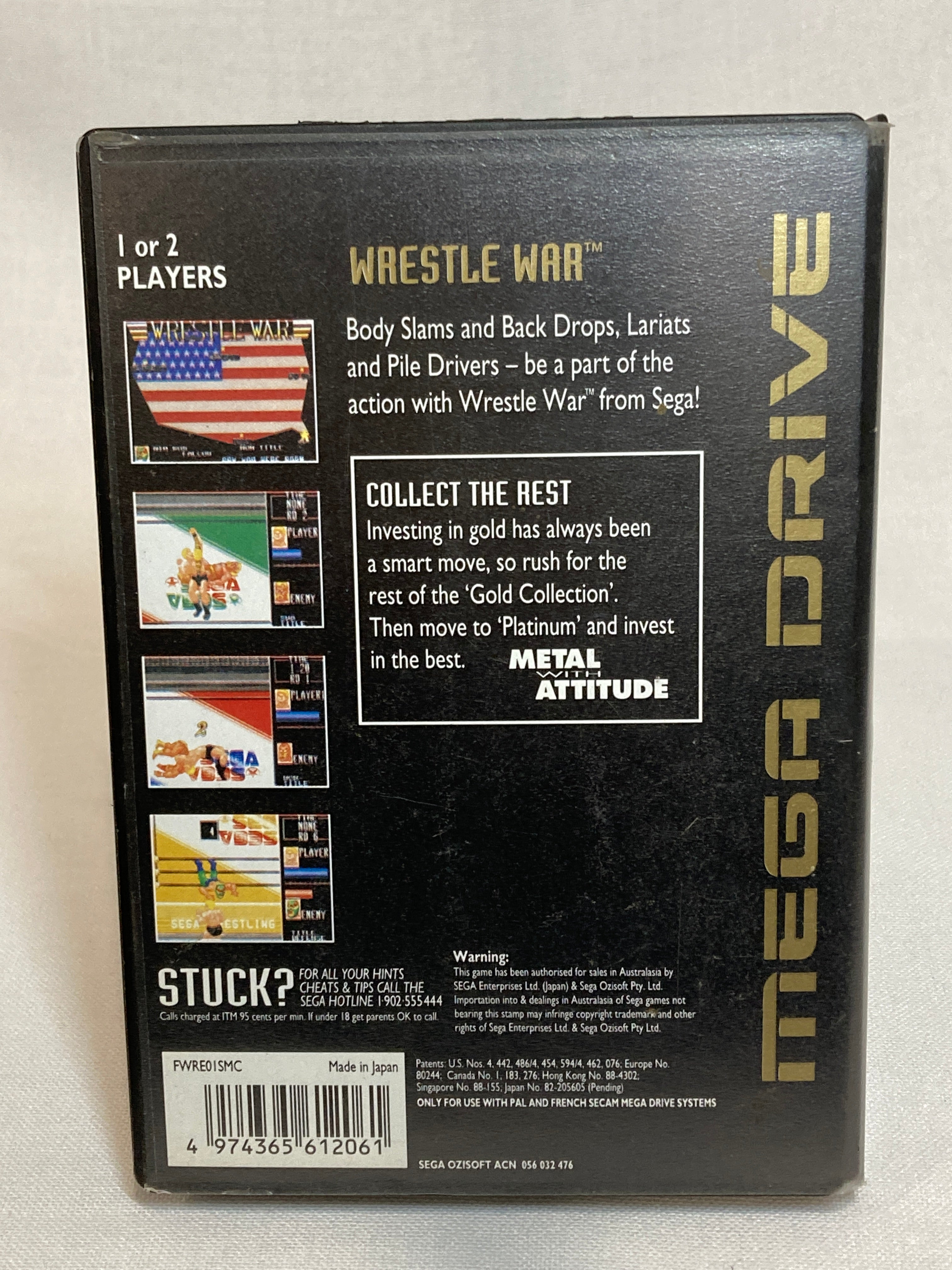 Game | Sega Mega Drive | Wrestle War (Gold)