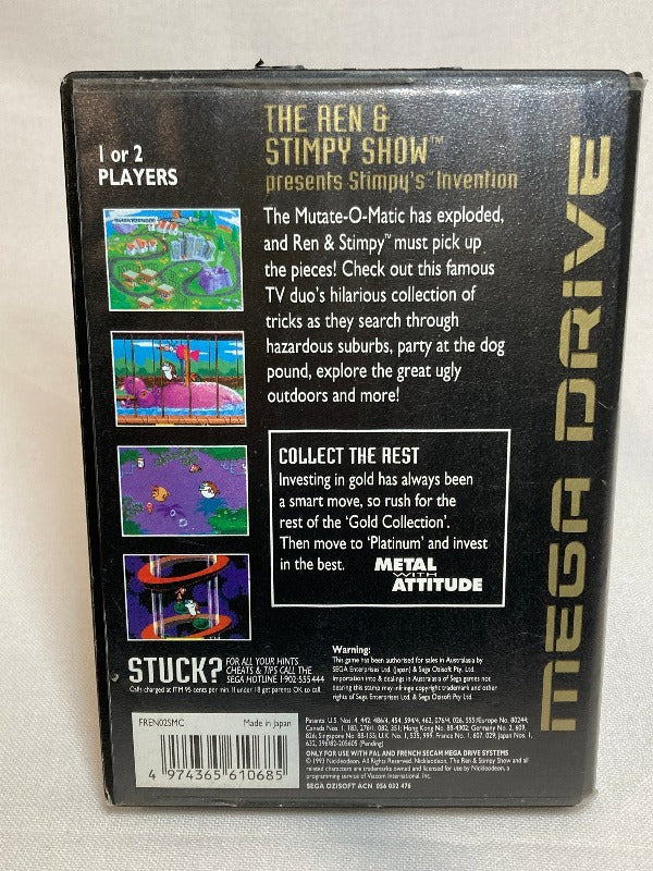 The Ren & Stimpy Show - SEGA Megadrive Mega Drive - Complet - PAL Très The Ren & Stimpy Show - SEGA Megadrive Mega Drive - Complet - PAL Très
