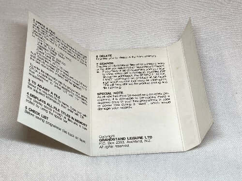 Accessory | Sega SC-3000 | File System Cassette [Grandstand]