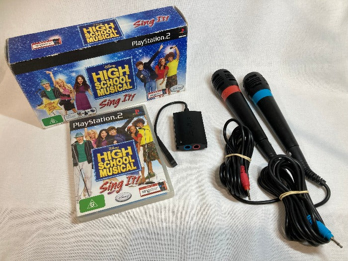 Accessory | PS2 | Singstar High School Musical Sing It Microphone Set with Game