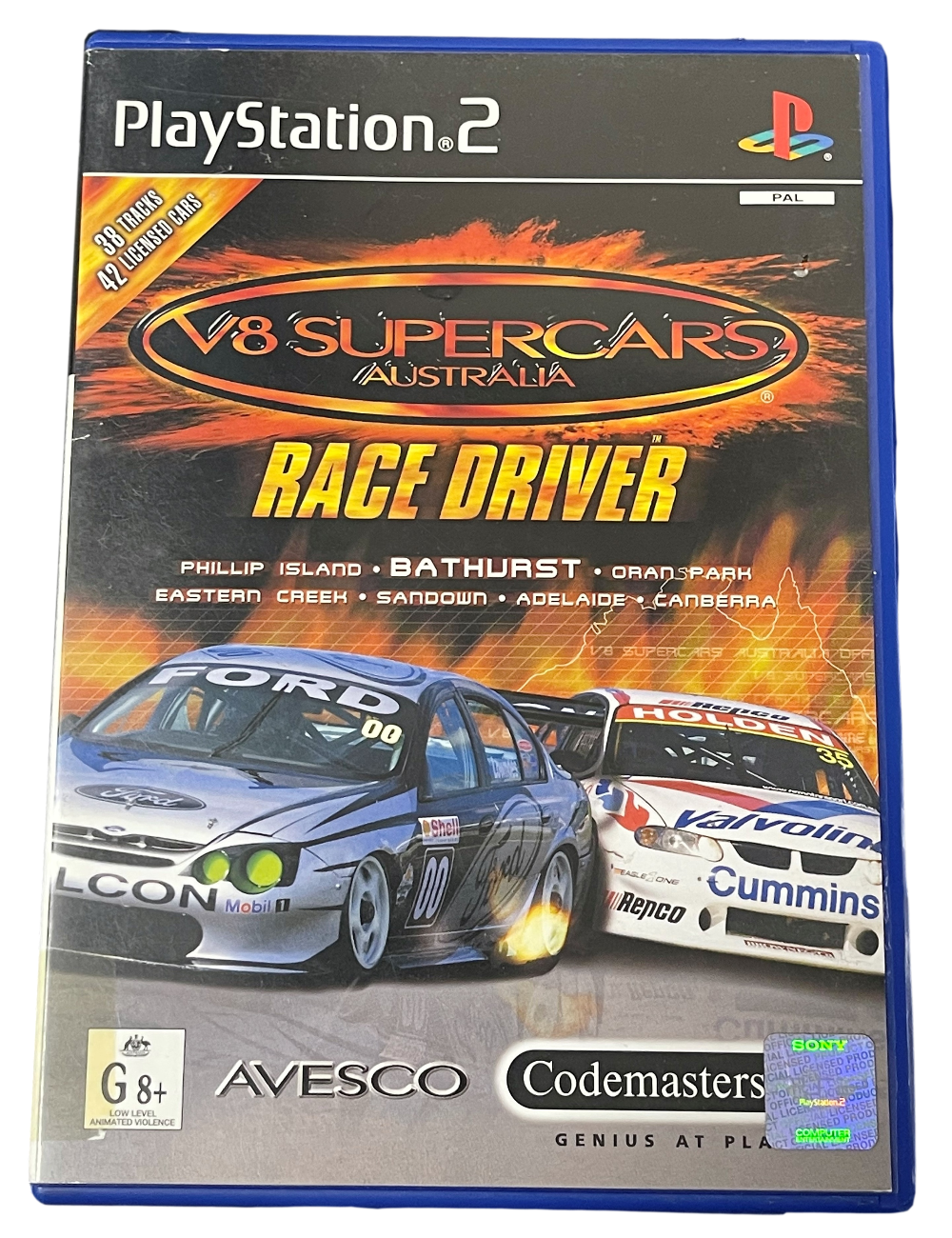 Game | Sony Playstation PS2 | V8 Supercars Australia: Race Driver