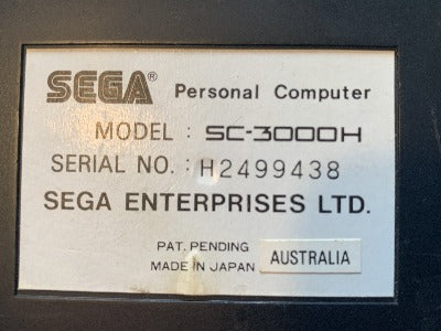 Console | Sega SC3000H I Home Computer Set