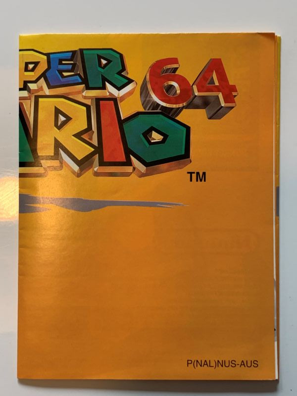 Manual | Nintendo N64 | Replacement Instruction Manuals Book