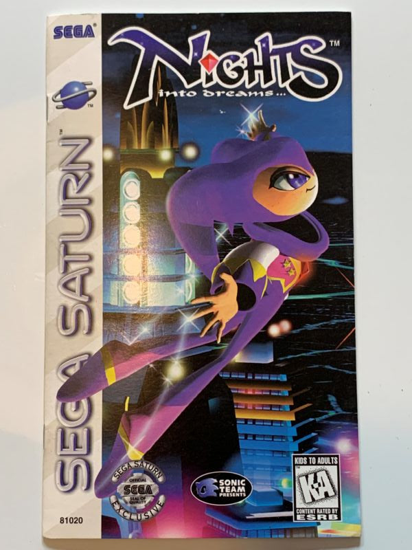 Manual | Sega Saturn | Replacement Instruction Manuals Book