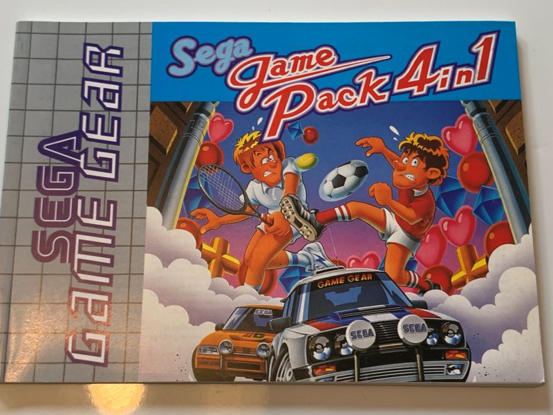 Manual | Sega Game Gear | Replacement Instruction Manuals Book