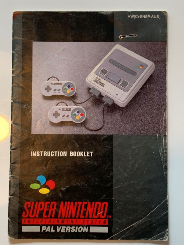 Manual | Nintendo SNES | Replacement Instruction Manuals Book