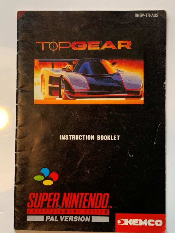 Manual | Nintendo SNES | Replacement Instruction Manuals Book