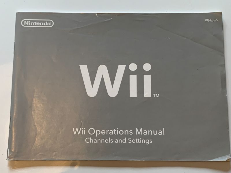 Manual | Nintendo Wii | Replacement Instruction Manuals Book