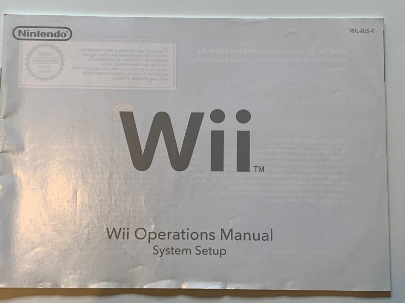 Manual | Nintendo Wii | Replacement Instruction Manuals Book