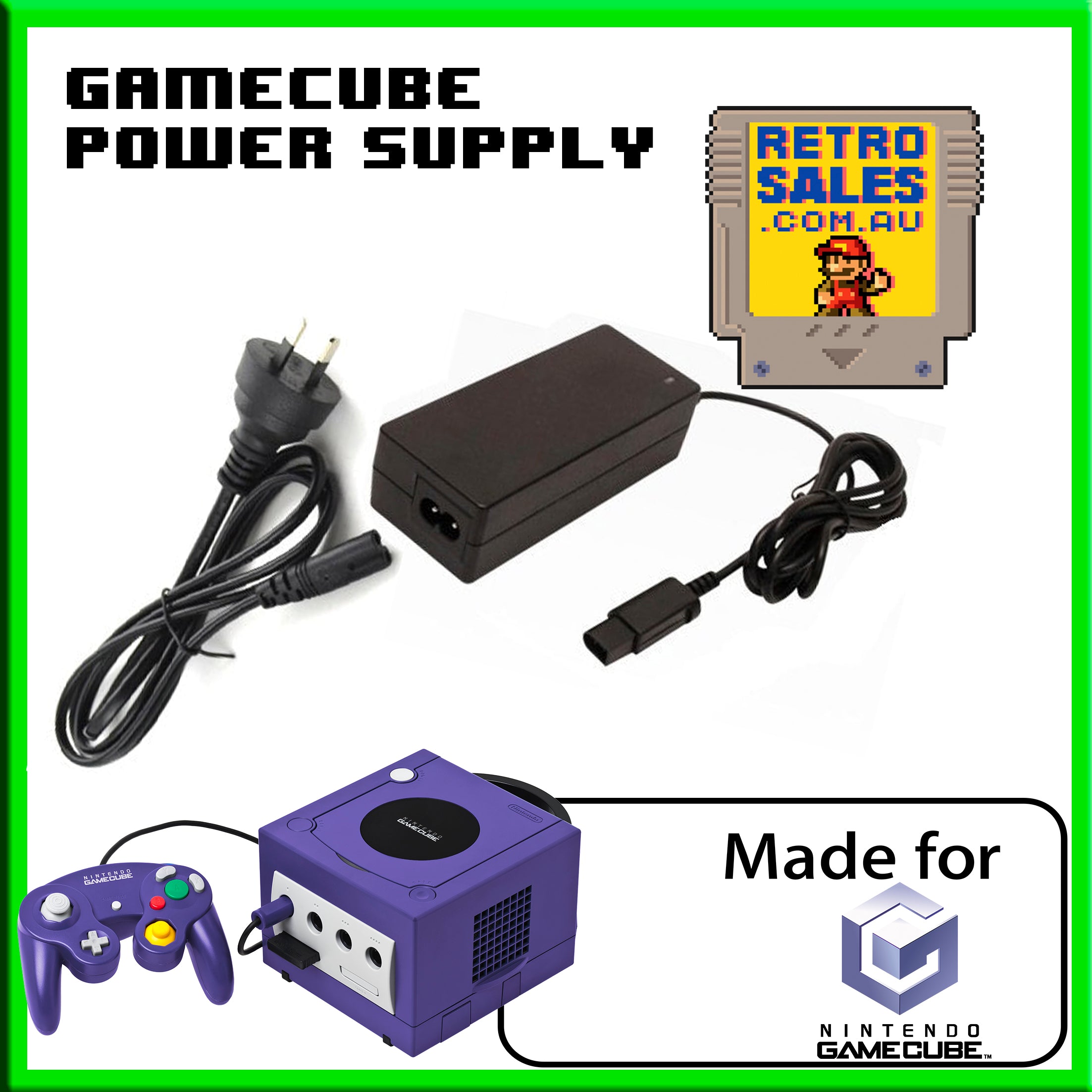 Accessory | Power Supply | Nintendo GameCube | Game Cube NGC Power Supply