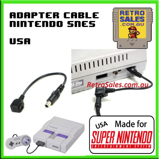 Accessory | USA Super Nintendo | Power Adapter Cable for USA Super Nin