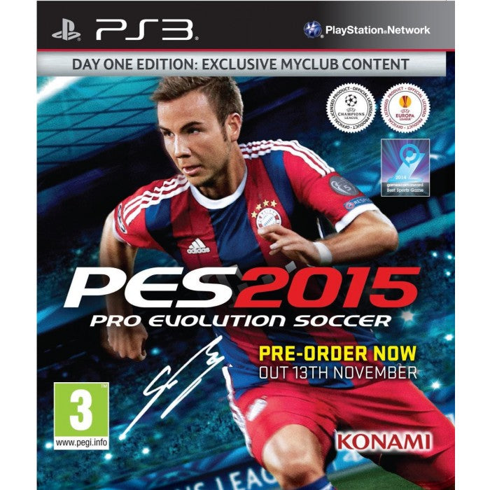 Game | Sony Playstation PS3 | Pro Evolution Soccer 2015 [Day One Edition]