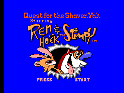Game | Sega Master System | Quest For The Shaven Yak Starring Ren And Stimpy