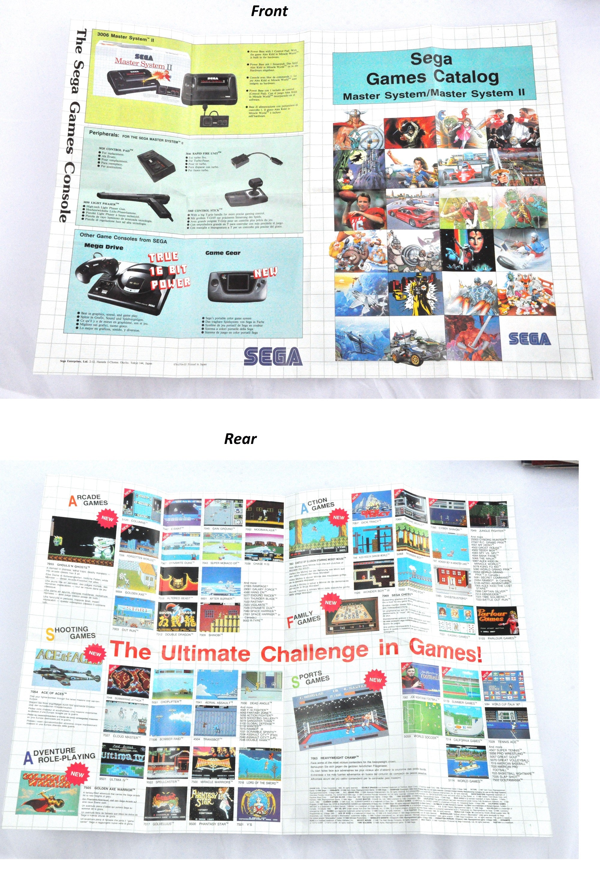 Manuel officiel SEGA Game Gear (1991) – Très bon état - Jeux vidéo Manuel officiel SEGA Game Gear (1991) – Très bon état - Jeux vidéo
