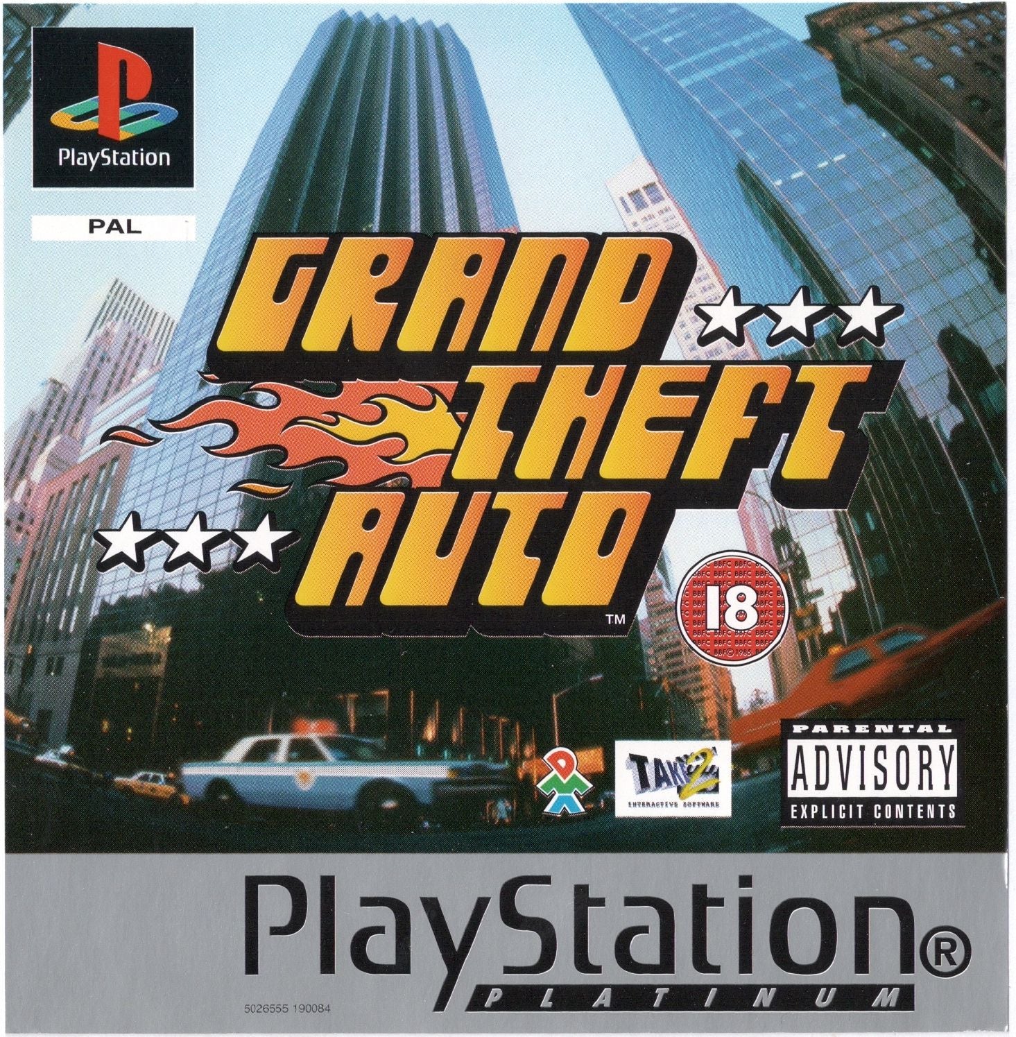 Game | Sony Playstation PS1 | Grand Theft Auto [Platinum]