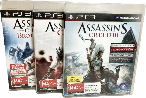 Game | Sony Playstation PS3 | Assassin's Creed 2 3 Bundle Pack