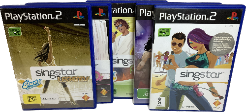 Game | Sony Playstation PS2 | 5 Singstar Bundle Pack Music Collection