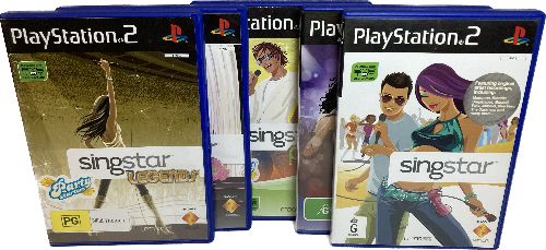 Game | Sony PlayStation PS2 | 5 Singstar Bundle Pack Music Collection