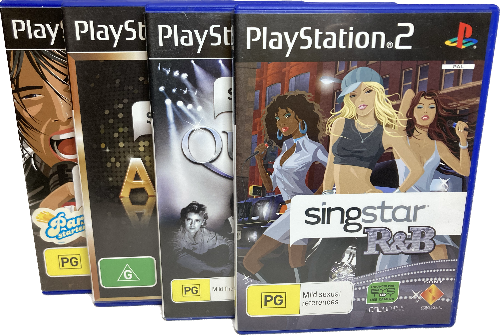 Game | Sony Playstation PS2 | 4 Singstar Bundle Pack Music Collection