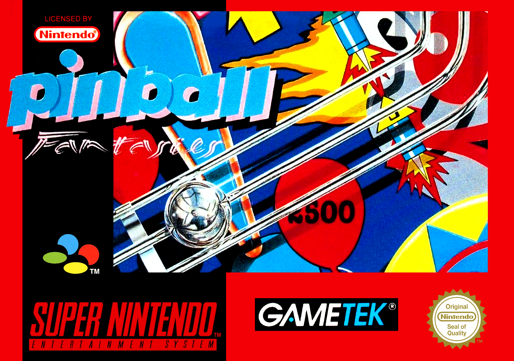 Game | Super Nintendo SNES | Pinball Fantasies