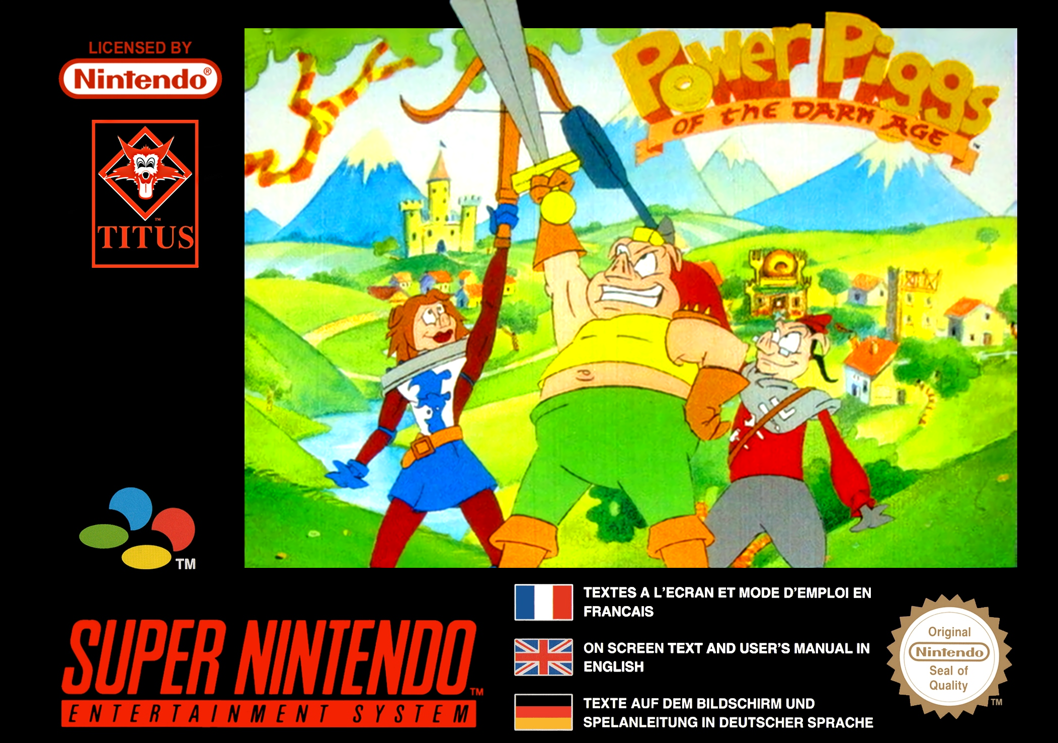 Game | Super Nintendo SNES | Power Piggs Of The Dark Age