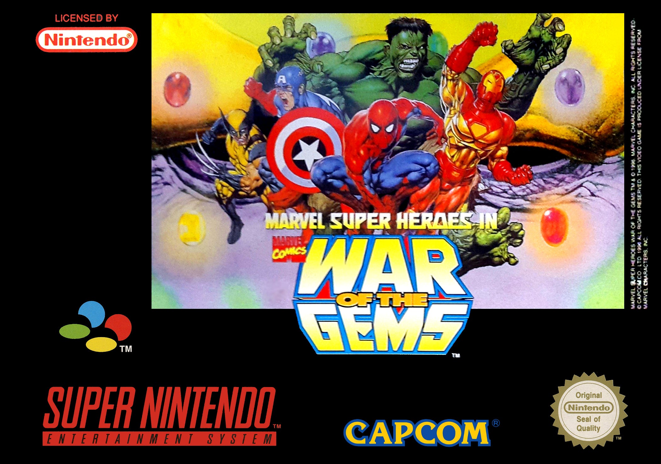 Game | Super Nintendo SNES | Marvel Super Heroes In War Of The Gems