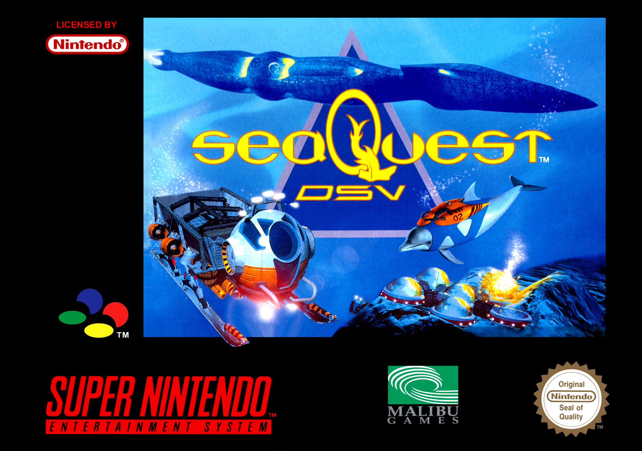 Game | Super Nintendo SNES | Sea Quest DSV