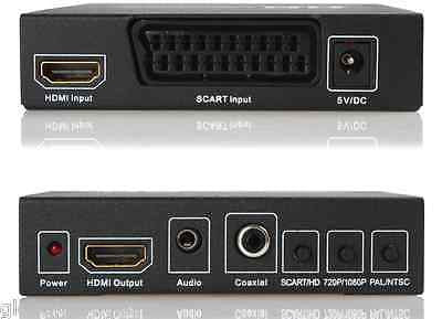 RGB SCART to 1080p HDMI Upscaler HD PAL NTSC Play Retro Video Game Modern TV AU - retrosales.com.au - 2