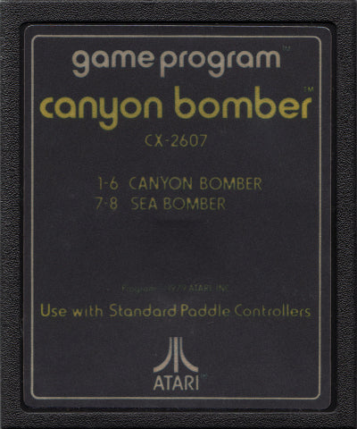 Game | Atari 2600 | Canyon Bomber [Text Label]