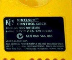 Console - Console | Nintendo 64 | N64 Pokemon Special Edition Console NUS-001 + Controller