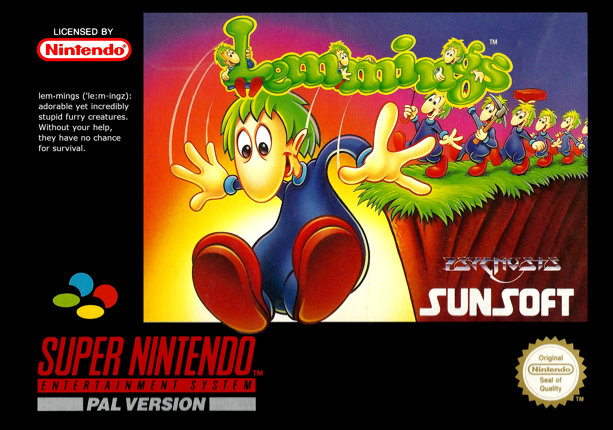 Game | Super Nintendo SNES | Lemmings